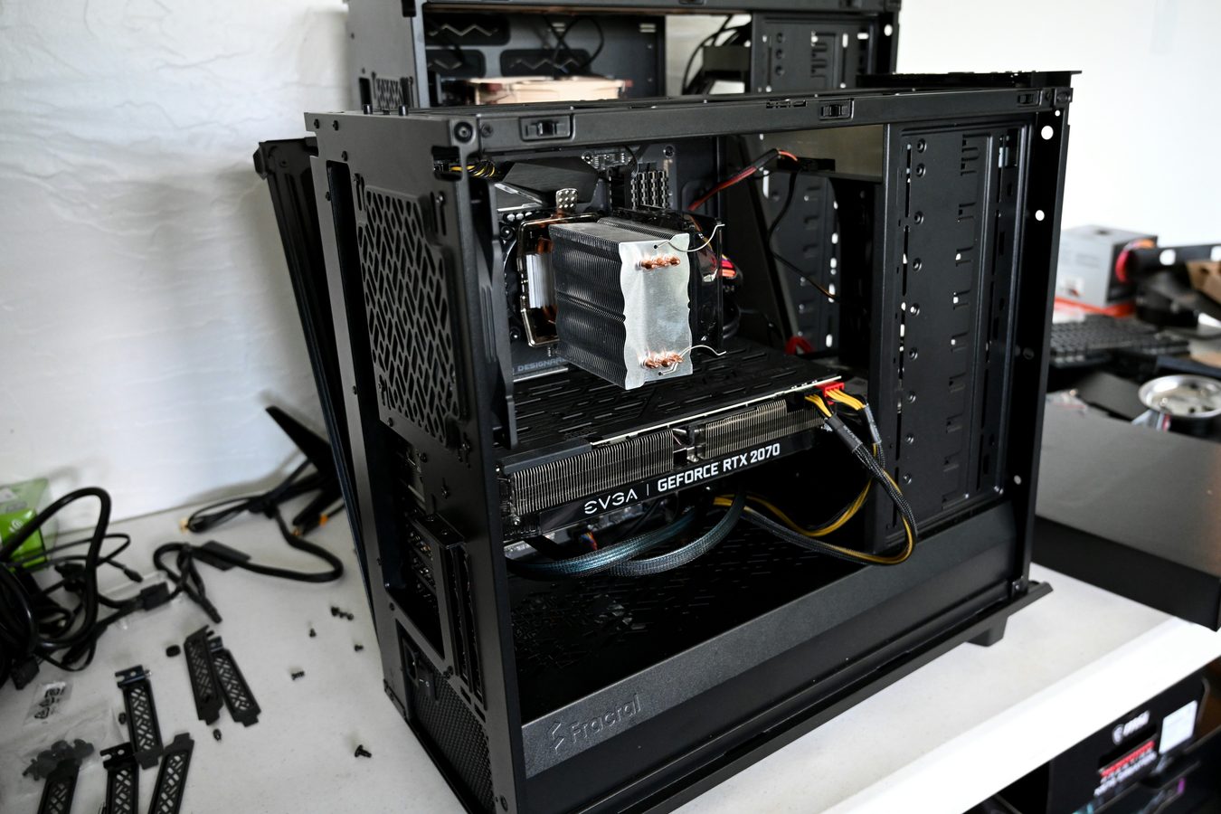 Desktop computer being serviced for onsite computer help